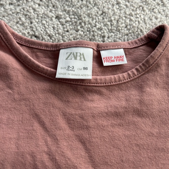Zara Kids Long Sleeve Top with Ruffles 2-3 years VGUC - Picture 2 of 3